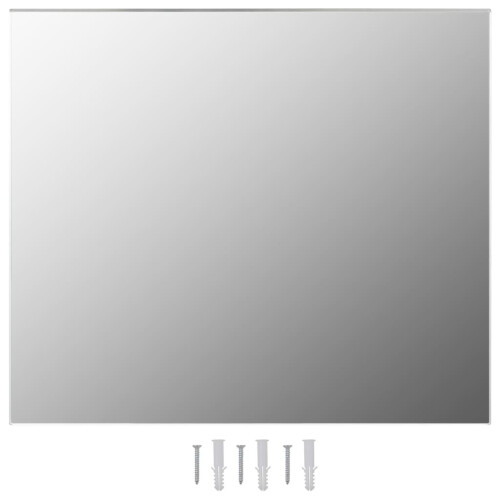 VidaXL vidaXL Frameless Mirror 70x50cm Glass Perspex Wall Mirror Sheet Makeup Studio 1
