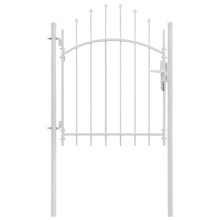 vidaXL Gartentor Woerden Stahl 1x1,25 m Weiß