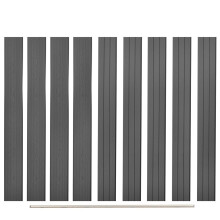 vidaXL 9x Replacement WPC Fence Boards 170cm Grey Outdoor Garden Patio Panel