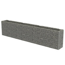 vidaXL Gabionen-Hochbeet Verzinkter Stahl 45050100 cm