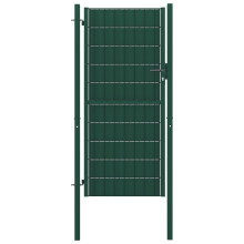 vidaXL Gartentor aus PVC und Stahl 100 x 124 cm Grün