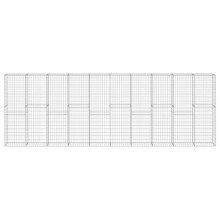 vidaXL Gabionenwand mit Abdeckung Verzinkter Stahl 60030200 cm
