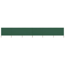 vidaXL 6-panel Wind Screen Fabric 160cm Green Camping Windbreak Sun Screen
