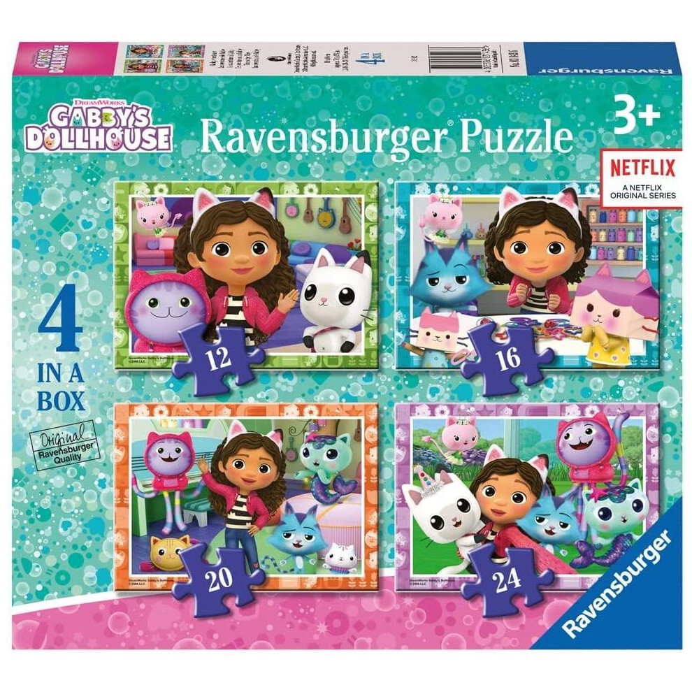 Ravensburger Gabby?s Dollhouse 4 In A Box Jigsaw Puzzles