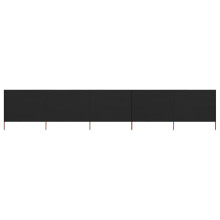 vidaXL 5-panel Wind Screen Fabric 160cm Black Sun Privacy Screen Breakers