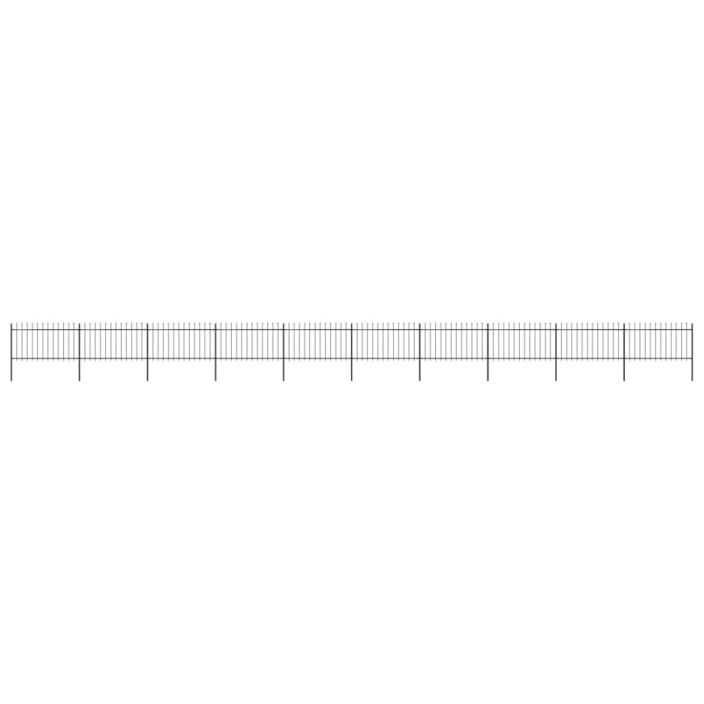 Vidaxl Garden Fence Spear 17X1m Outdoor Panels Barrier Border 8719883710419
