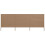 vidaXL 3-panel Wind Screen Fabric 160cm Taupe Camping Windbreak Sun Screen 1