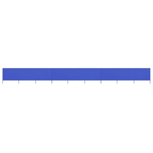 vidaXL 9-panel Wind Screen Fabric 160cm Azure Blue Sun Privacy Screen Breaker