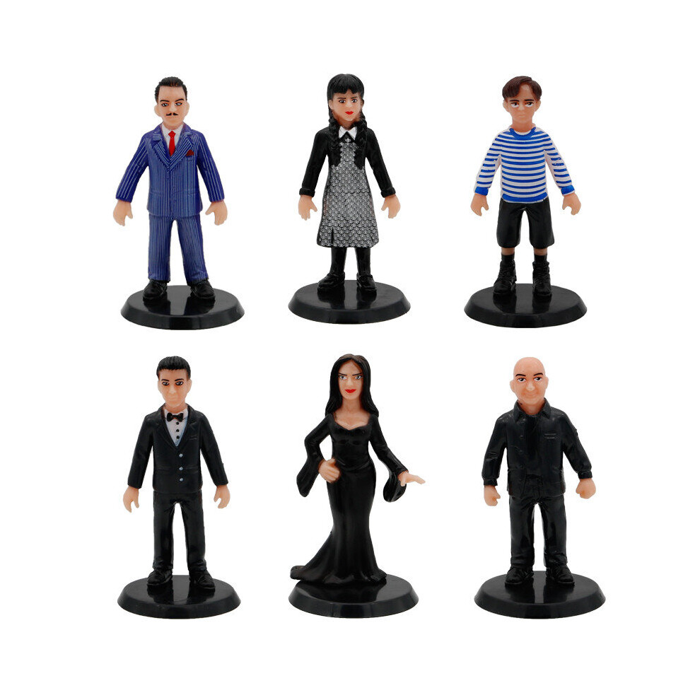 Wednesday Addams Parentchild Interactive Toy 6pcs Decorative Action Figures