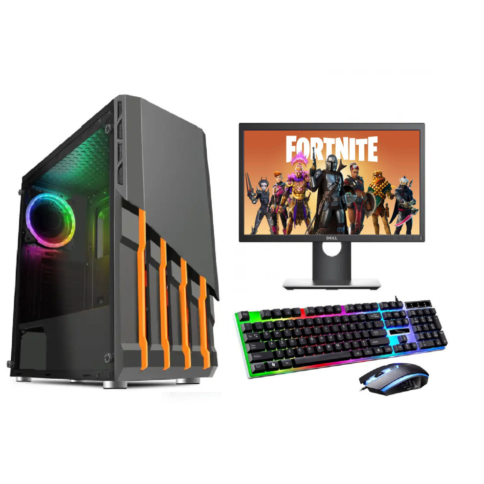 FCS Gaming PC Computer Bundle Intel Quad Core i5 8GB 1TB HDD GT 730 Win 10