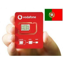 VODAFONE Sim Card Portugal Active EU Roaming Free Italia france Uk