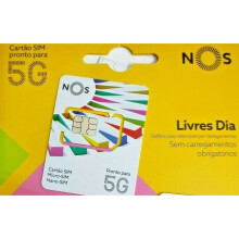 SIM CARD Portugal NOS Portuguese Travel Active EU & UK ROAMING FREE