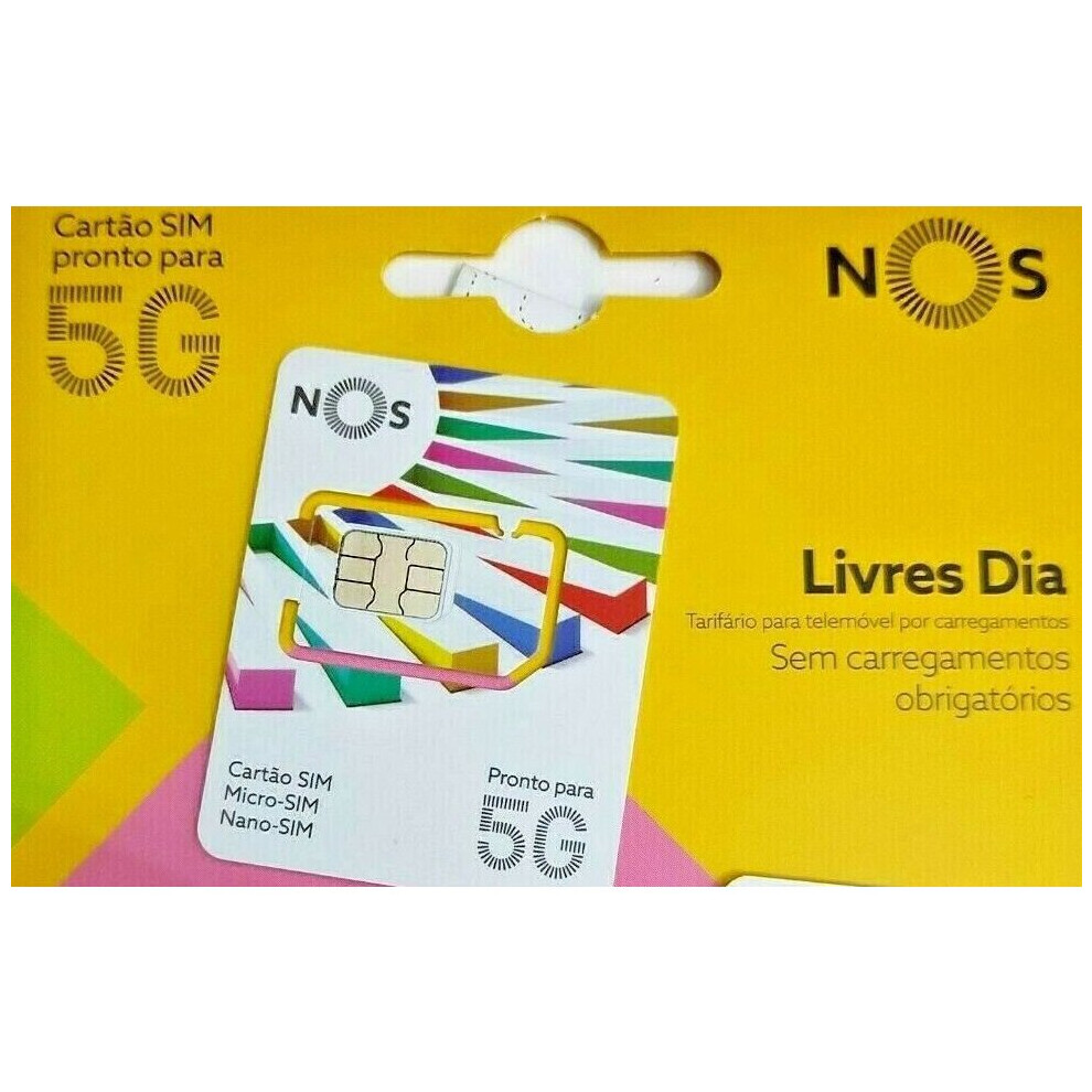SIM CARD Portugal NOS Portuguese Travel Active EU & UK ROAMING FREE