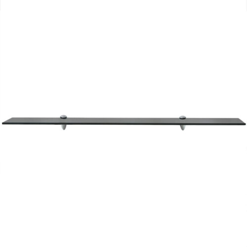 vidaXL Wall Floating Shelf Panel Glass Sheet Plate Storage Room Shelving Display 1
