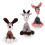 (Brown) Dog vocal toy Teething training Teddy Shiba Inu type interactive pet corn kernel donkey 4