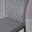 AINPECCA 4PCS Dinning Chair Velvet Grey High Backrest Home 4