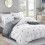 (Doted, Super King) Duvet Cover Set Reversible Floral Bedding Sets 4