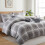 (Check, Single) Duvet Cover Set Reversible Floral Bedding Sets 1