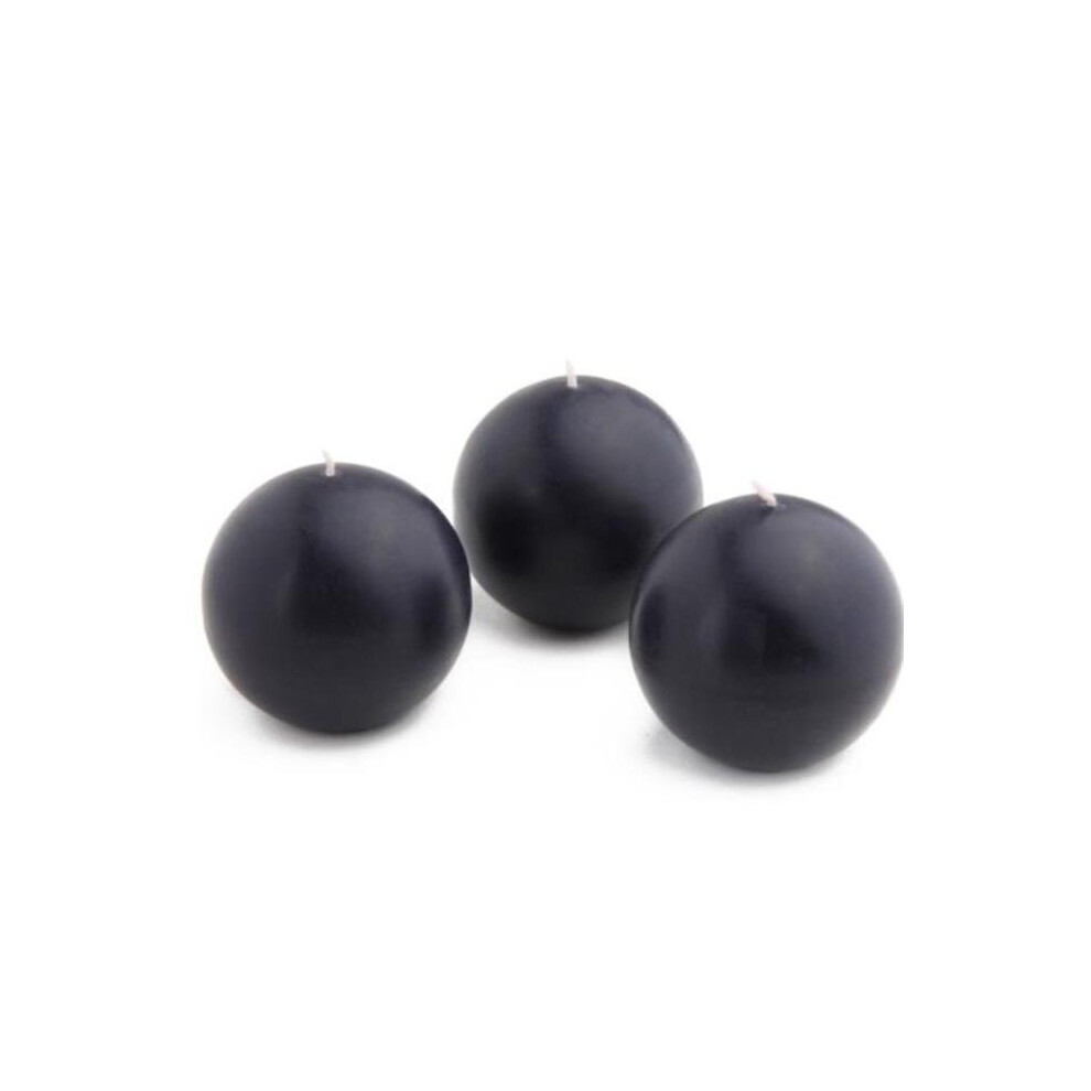 Jeco CBZ-024 3 in. Ball Candles, Black - 6 Piece per Box-image-OPC-PBD5GWW-NEW
