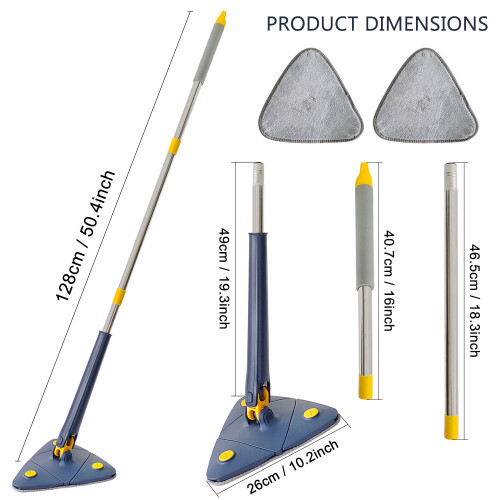 360° Rotatable Adjustable Cleaning Mop Triangle Mops Multipurpose Cleaning Brush 2