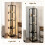 Costway Modern Shelf Display Floor Lamp Standing Lamp with Foot Switch Black 5