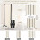 Costway 172cm Tall Rolling Privacy Screen 4 Panel Room Divider on Wheels White 7