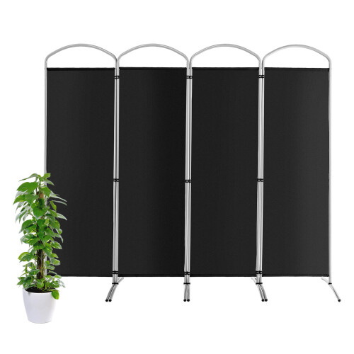 Costway 188cm Folding Privacy Screen 4-Panel Room Divider Privacy Protection