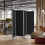 Costway 188cm Folding Privacy Screen 4-Panel Room Divider Privacy Protection 9