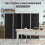Costway 188cm Folding Privacy Screen 4-Panel Room Divider Privacy Protection 4