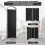 Costway 188cm Folding Privacy Screen 4-Panel Room Divider Privacy Protection 7
