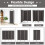 Costway 188cm Folding Privacy Screen 4-Panel Room Divider Privacy Protection 5