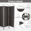 Costway 188cm Folding Privacy Screen 4-Panel Room Divider Privacy Protection 6
