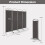 Costway 188cm Folding Privacy Screen 4-Panel Room Divider Privacy Protection 2