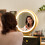 Casart Makeup Dressing Table Vanity Table Set Storage Cabinet Lighted Mirror 4