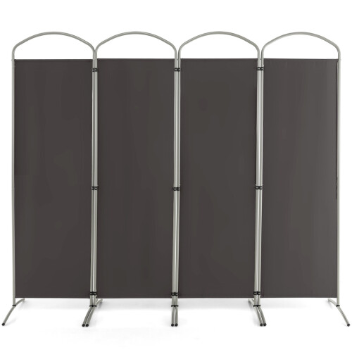 Costway 188cm Folding Privacy Screen 4-Panel Room Divider Privacy Protection