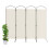Costway 188cm Folding Privacy Screen 4-Panel Room Divider Privacy Protection 1