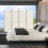 Costway 188cm Folding Privacy Screen 4-Panel Room Divider Privacy Protection 9