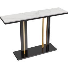 (White) Marble Console Table Sintered Modern Hallway Tables