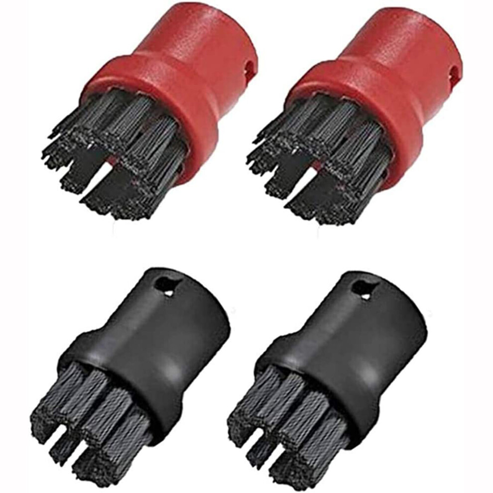 Brush Nozzles for KARCHER Steam Cleaner Hand Tool Round Brushes x 4