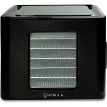 Nebula 6-Tray Stainless Steel Food Dehydrator with Digital Temperature Control, LED Display, 360-Degree Air Circulation & Clear Window