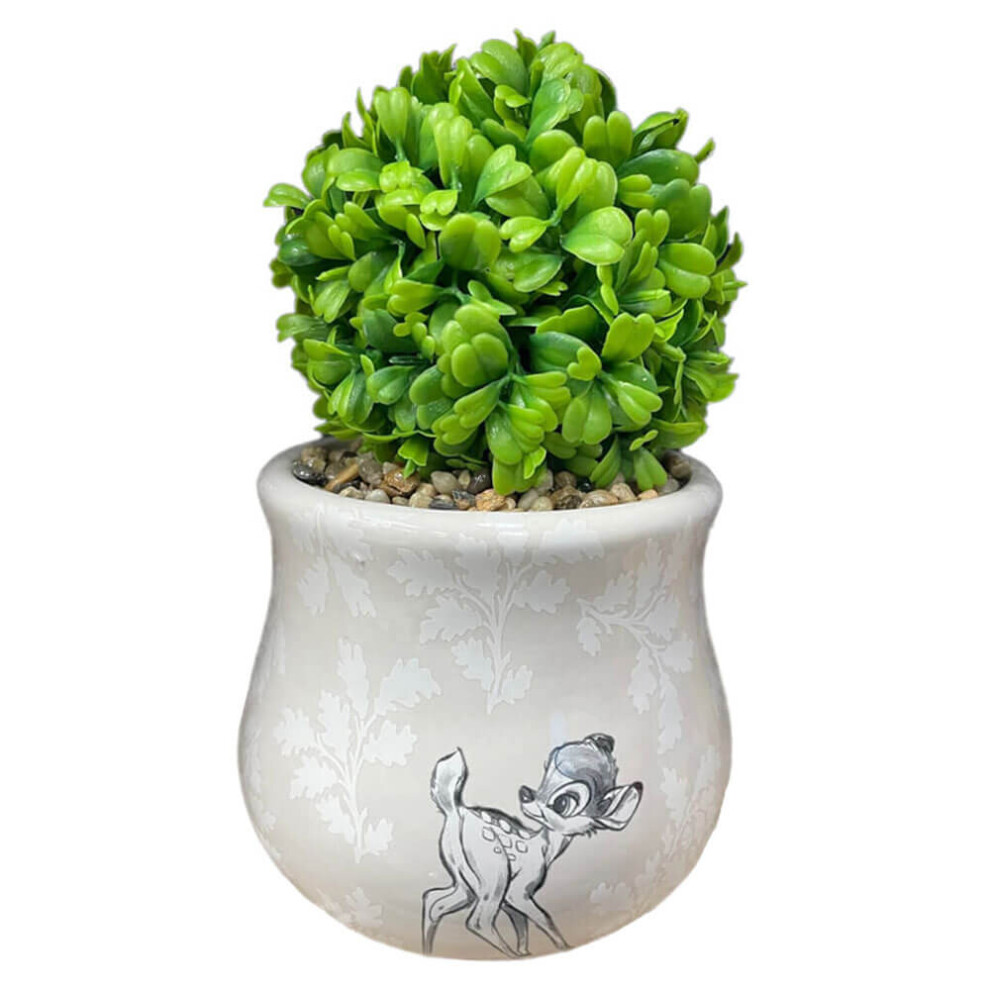 Photos - Plant Stand Disney Forest Friends Bambi Ceramic Planter w/ Faux Plant 