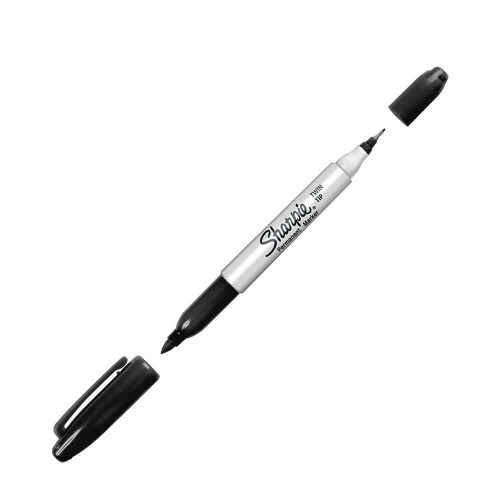 Sharpie Sharpie Twin Tip Black Marker 12pcs