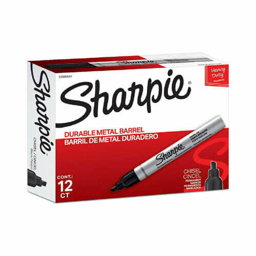 Sharpie Sharpie Metal Barrel Marker 12pcs. (Chisel) 1