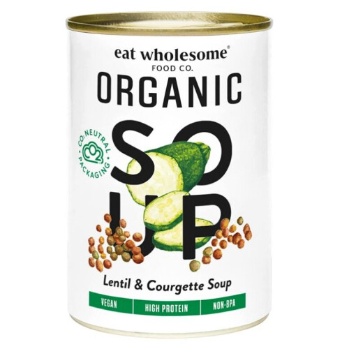Eat Wholesome Organic Lentil & Courgette Soup 400g (Pack of 6)