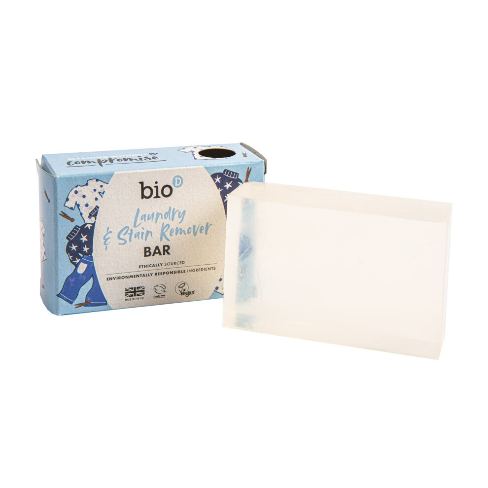 Bio-D Boxed Laundry And Stain Remover Bar 90G (Pack Of 20)