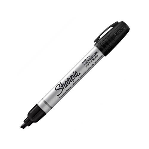 Sharpie Sharpie Metal Barrel Marker 12pcs. (Chisel)
