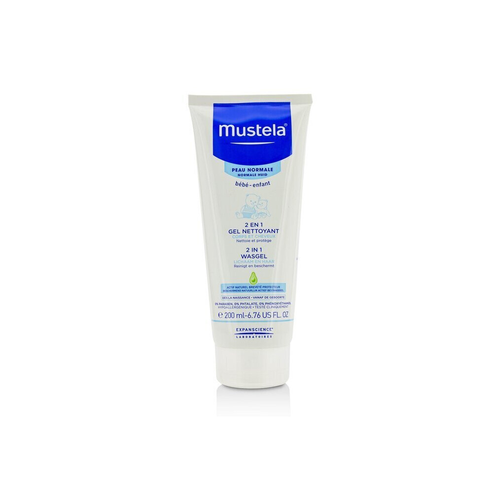 Mustela 2 In 1 Body & Hair Cleansing gel - For Normal Skin 200ml/6.76oz