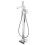 Chrome Freestanding Bath Shower Mixer Tap Form Style 1