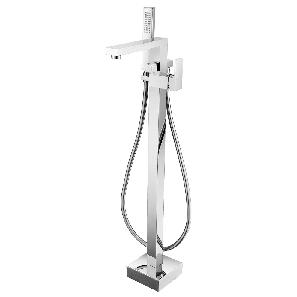 Chrome Freestanding Bath Shower Mixer Tap Form Style 5060966975182