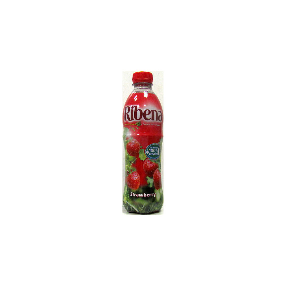 Ribena Strawberry Juice Drink No Added Sugar 500ml (Pack of 12) 